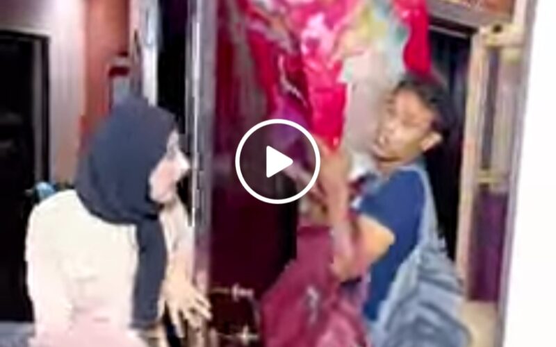 عاد من السعودية بعد 5 سنوات من الغربة فوجد زوجته حامل!! شاهد الفيديو