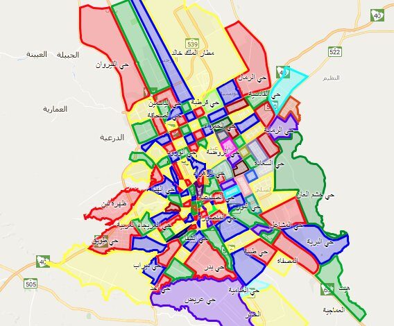 انطلاق الهدد في الرياض وسكان هذه الأماكن عليهم الاستعداد للمغادرة.. شاهد خريطة هدد الرياض بعد التحديث1445 وأسماء الأحياء التي سيتم ازالتها