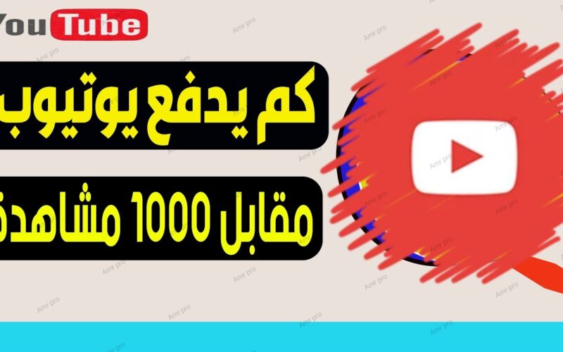 كم يدفع اليوتيوب مقابل 1000 مشاهدة في السعودية