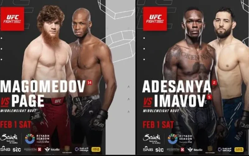 موسم الرياض يشعل الحماس.. نزال UFC الأسطوري يجمع أديسانيا وإيموفوف