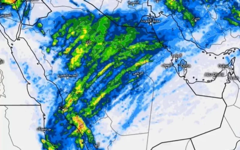 النموذج الأوروبي يبشر بحالة مطرية غزيرة وشاملة على معظم مناطق السعودية