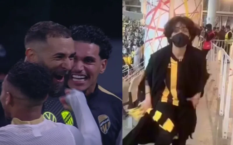 شاهد مشجعة سعودية تحتفل بفوز الاتحاد على الهلال بوصلة رقص جريئة